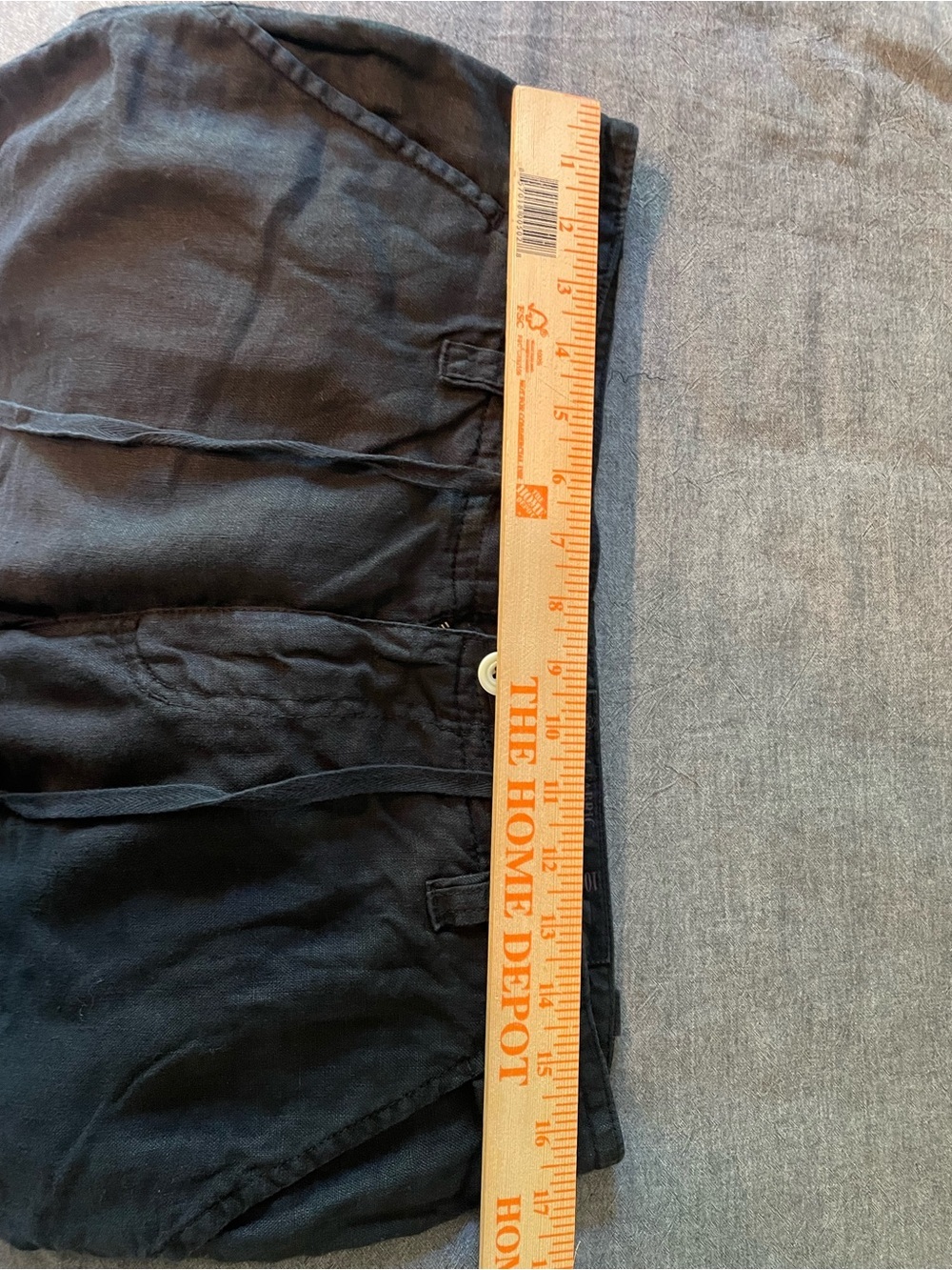 Claudio Milano Men's Linen Pants Black Size 31 - Picture 3 of 5